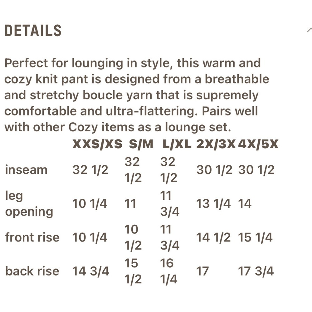 SKIMS Cozy Knit Black Pull-On Pants: Size L/XL. NWT. - Picture 5 of 5